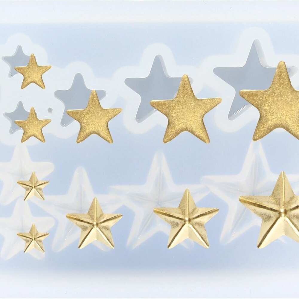 Mini Assorted Jewerly Stars Resin Epoxy Silicone Tiny Mold for Delicate Craft